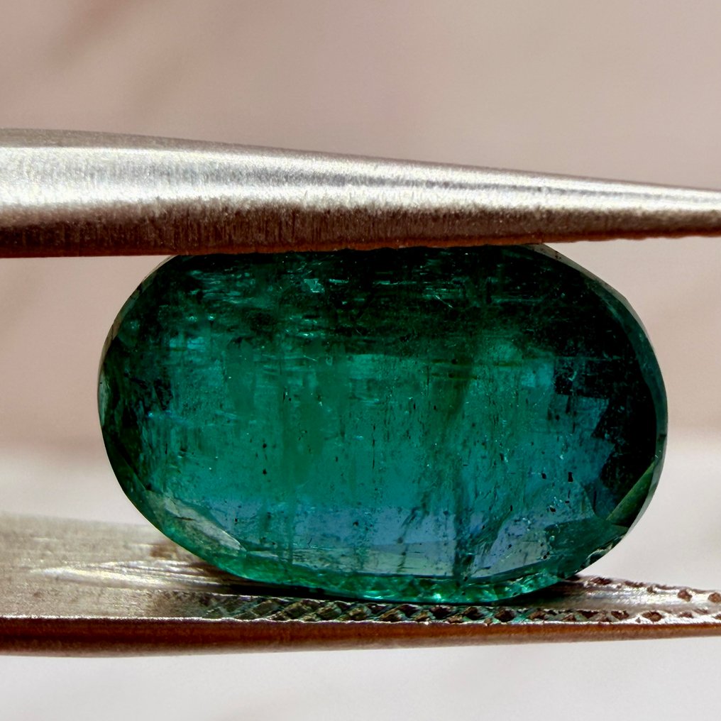 没有保留价 - 1 pcs  绿色 祖母绿  - 4.22 ct - 国际宝石研究院（IGI） - 天然翡翠 #4.3