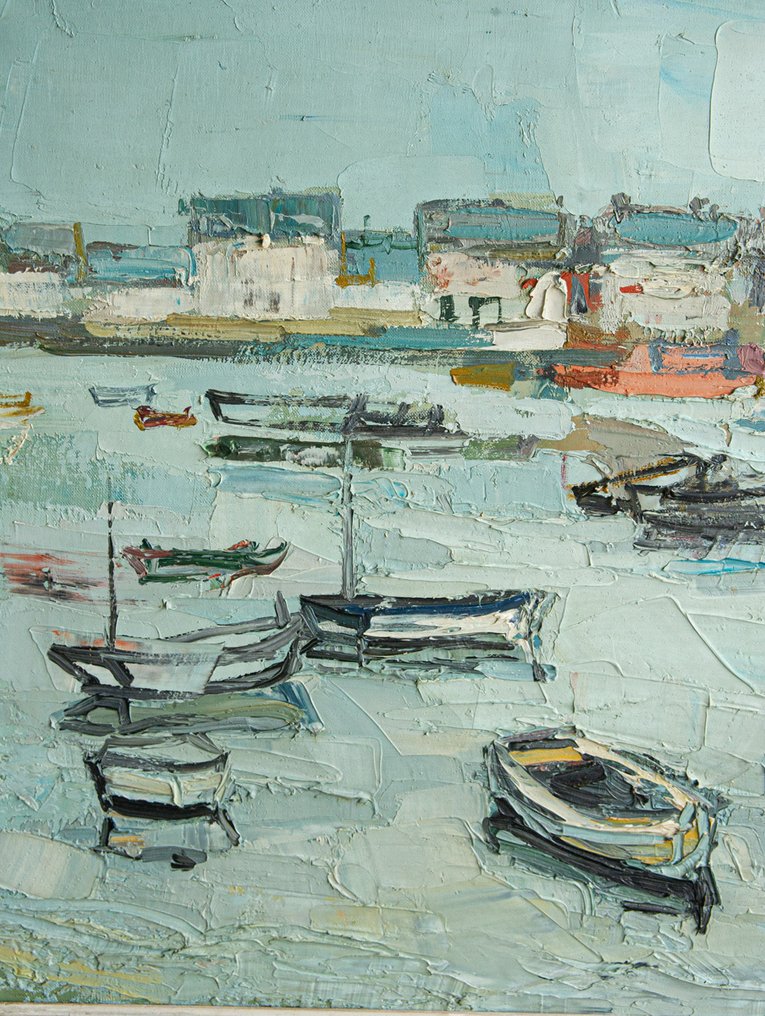 Renée Théobald (1926-2014) - Port breton à marée haute #3.2