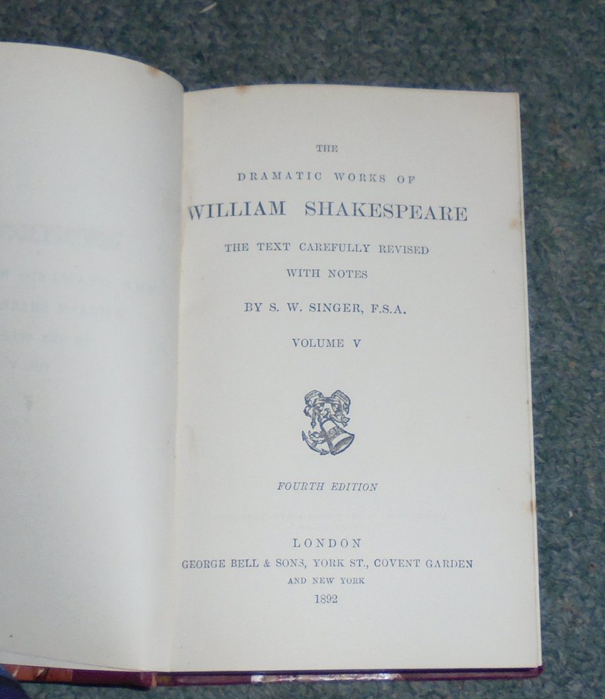 William Shakespeare - The Dramatic Works of William Shakespeare in Ten Volumes - 1892 #3.2