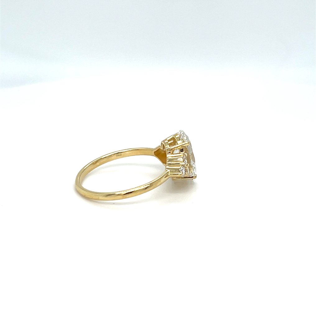 沒有保留價 - 戒指 - 14 克拉 黃金 - 2.33ct. tw. 鉆石 (實驗室培育) - 鉆石 #4.3