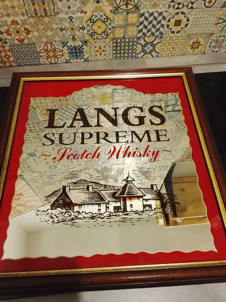 Langs Supreme Scotch Whisky - Reklámtábla - tükör #1.0