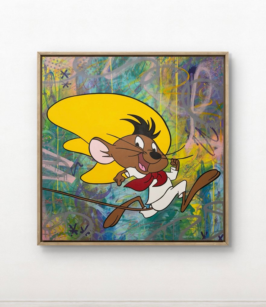 isem (1985) - Speedy gonzales X Go fast (size XL 100x100 100% hand paint) #1.0