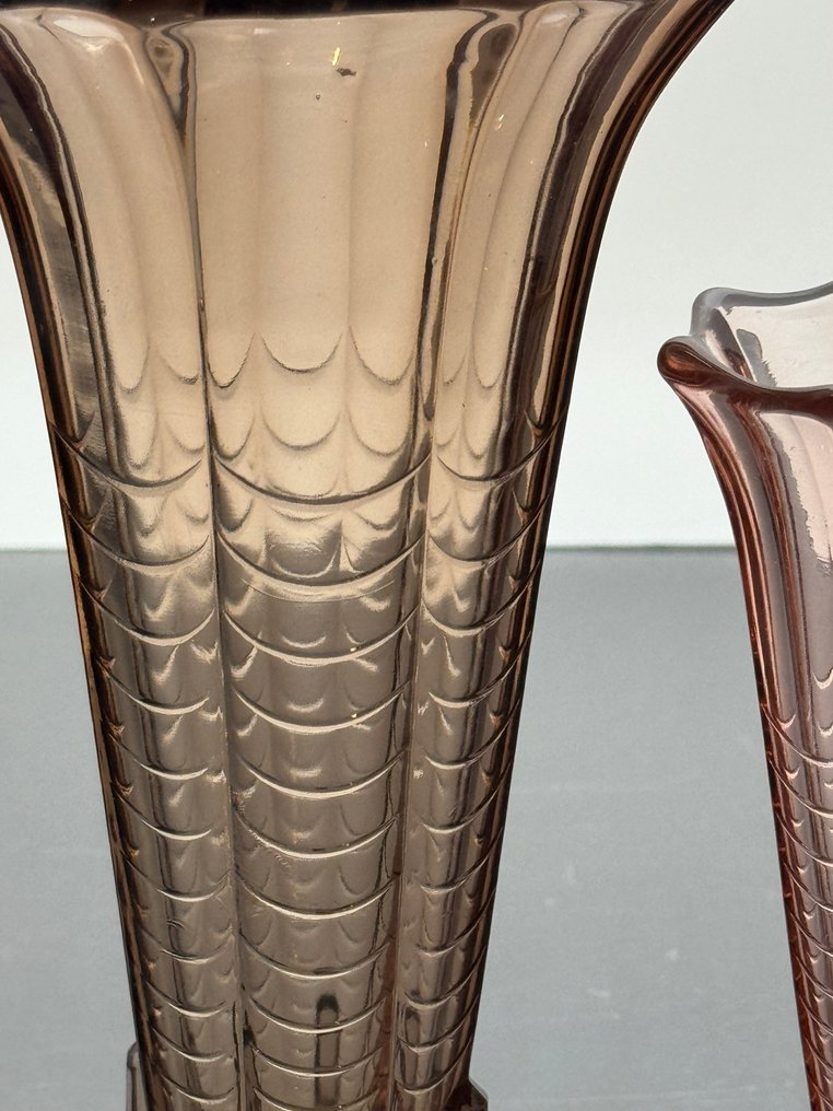 Val Saint Lambert - Charles Graffart & René Delvenne - Vaas (2)  - Glas - Vases Montesquieu #3.2