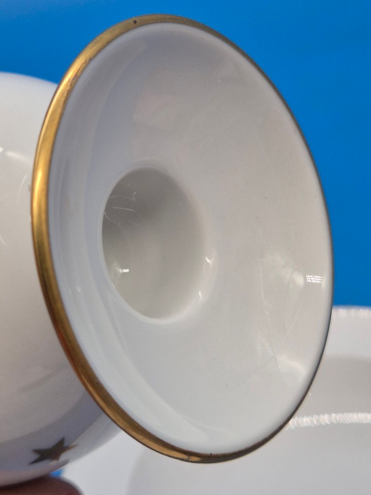 KPM Berlin – Kerzenhalter mit Teller – Porzellan – Golddekor - Κηροπήγιο - Πορσελάνη #4.3