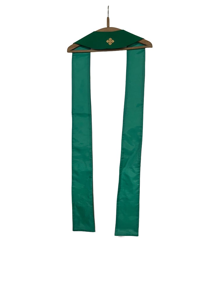 Σετ που αποτελείται από ιερατικό χιτώνα, σολά και κορδόνι (3) - πολυεστέρας - 1970-1980 #4.3