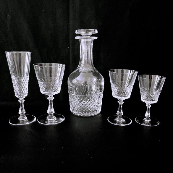 Val Saint Lambert - Drinking set (65) - Heidelberg - Crystal #1.0