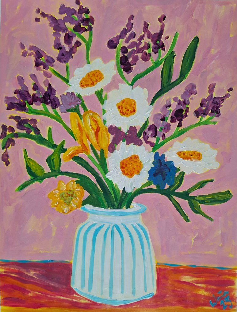 Kirsty Wain - Summer Flowers  - NO Reserve #1.0