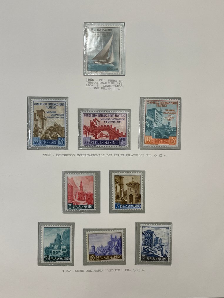 Σαν Μαρίνο 1956/1982 - Σαν Μαρίνο, συλλογές γραμματοσήμων από το 1956 έως το 1982, καινούργια με άθικτη κόλλα. #1.0