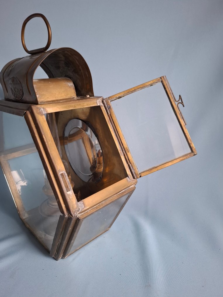 Viking Ship's lamp - Verre, Laiton #4.3