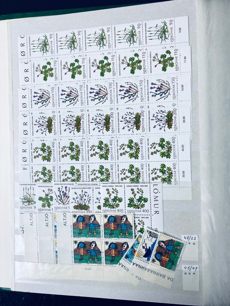 世界  - 收藏 / 调查员：法罗群岛和奥兰，此外包括完整的纸张。 #3.2