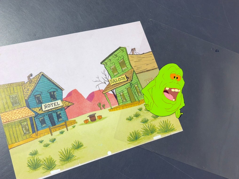 DIC Entertainment - 史莱默的原始动画片段，配有印刷背景 - The Real Ghostbusters (1986/91) #2.1