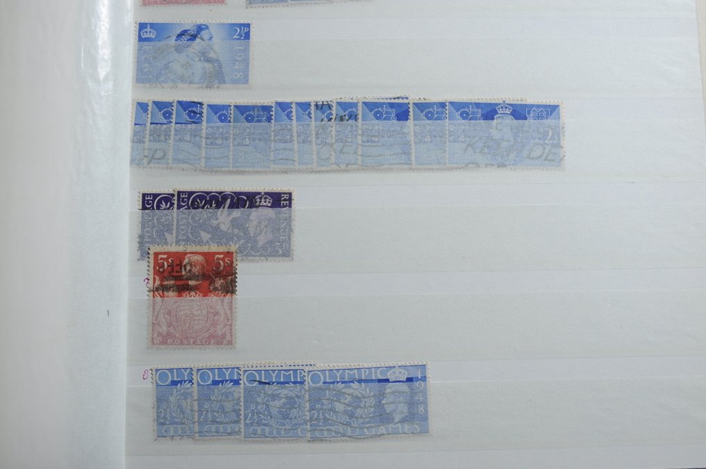 大不列顛  - 最多盖章的库存，在各种库存簿中有大量的记录（254张照片）。 #3.2