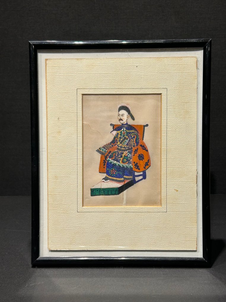 rijstpapier keizer schildering - Unbekannter Künstler - China - Qing Dynastie (1644-1911)  (Ohne mindestpreis) #1.0