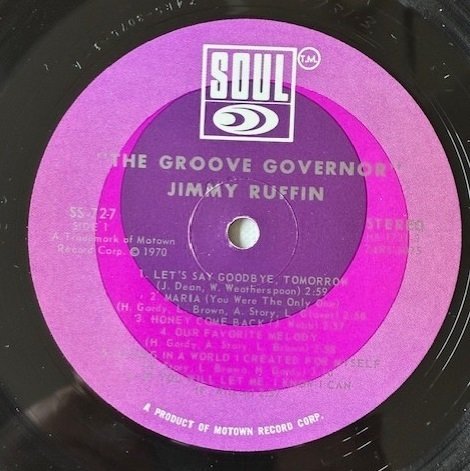 Jimmy Ruffin - The Groove Governor - Disco in vinile - Stereo - 1970 #4.3