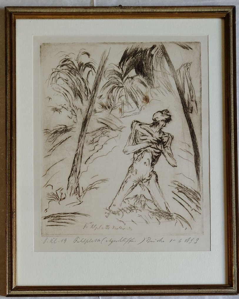 Paul Kleinschmidt (1883-1949) - Don Quixote - etching, handsigned and numb. 1919 #1.0