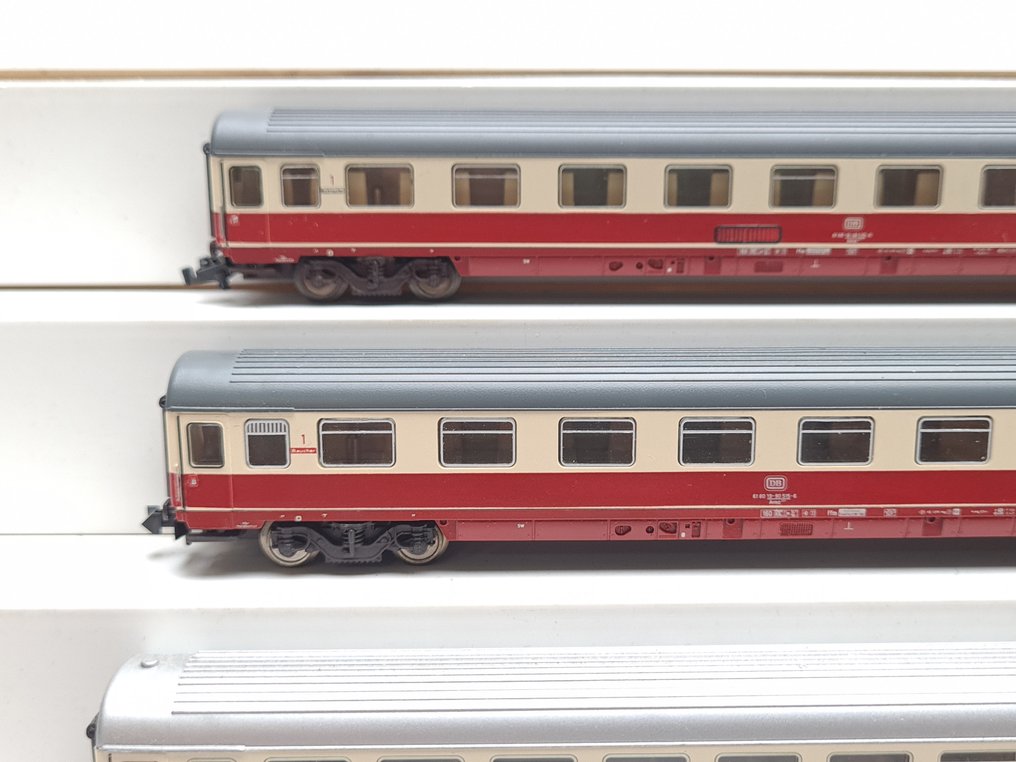 Minitrix N - 13375/13376 - Επιβατικό τρένο μοντελισμού (4) - 4x TEE βαγόνια - DB #4.3