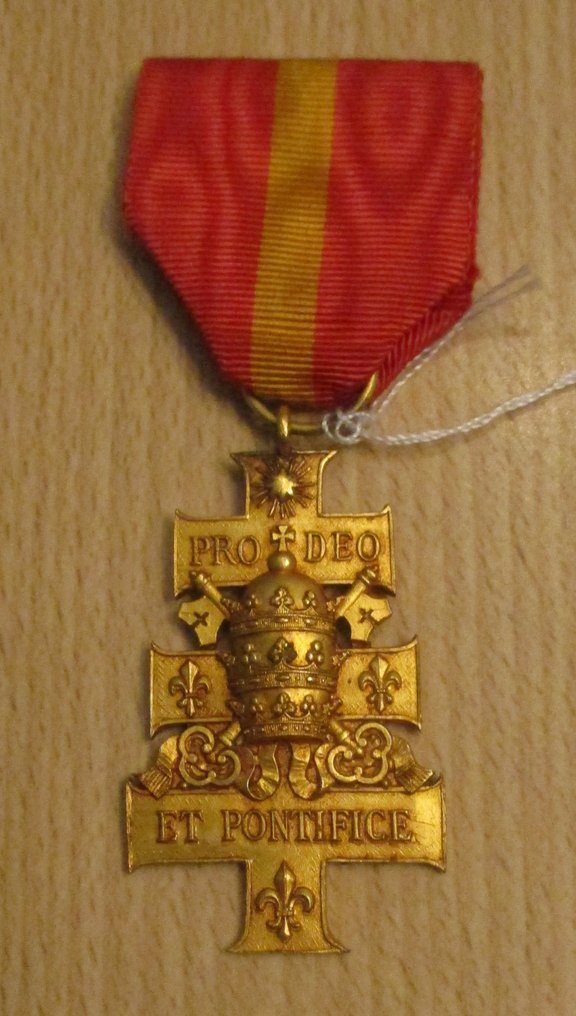 Βατικάνο - Army/Infantry - Στρατιωτικό μετάλλιο - Βατικανό, Σταυρός της Ένωσης των Ποντιφικών Ιπποτών 1ης τάξης - 1890 #1.0