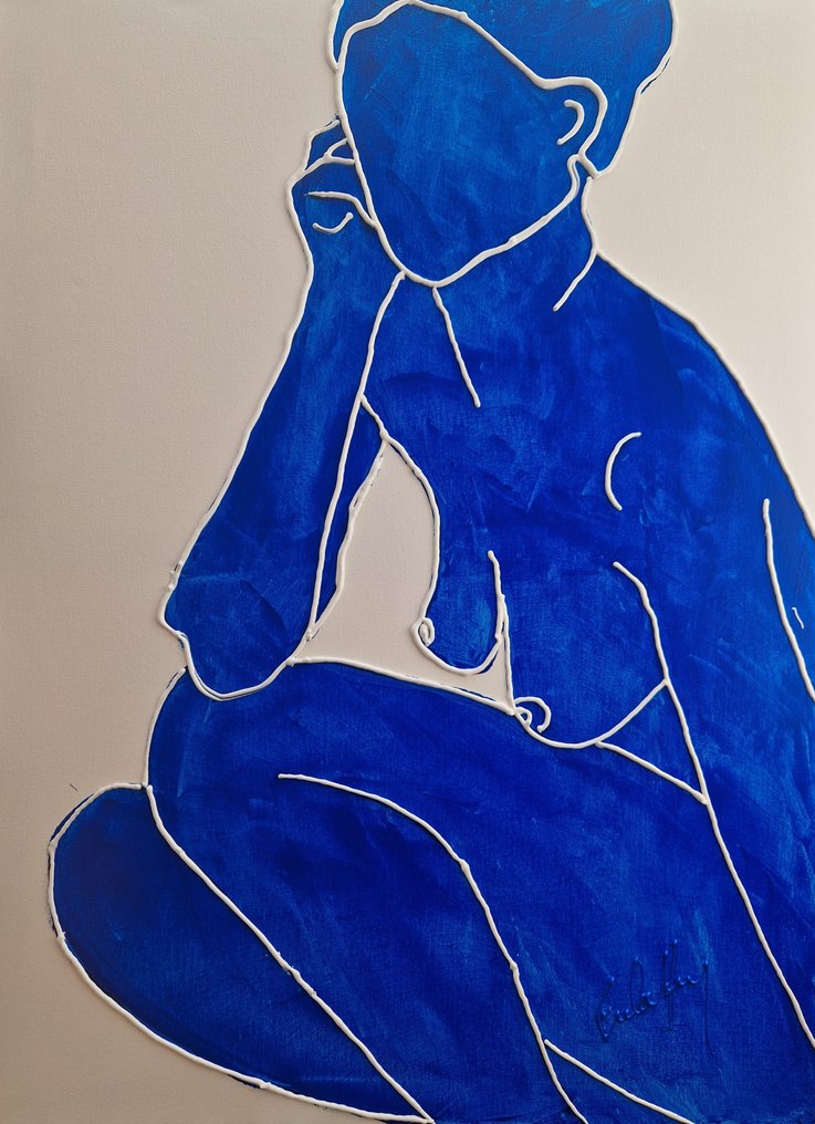 Henry Escobar - BLEU Matisse (attention sur fond blanc) #1.0