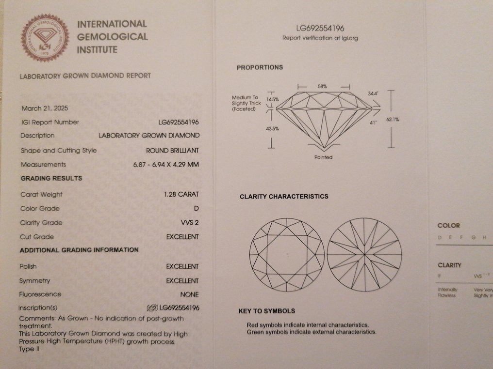 Zonder minimumprijs - Oorbellen - 14 karaat Witgoud -  2.51ct. tw. Diamant (Lab-grown) #4.3