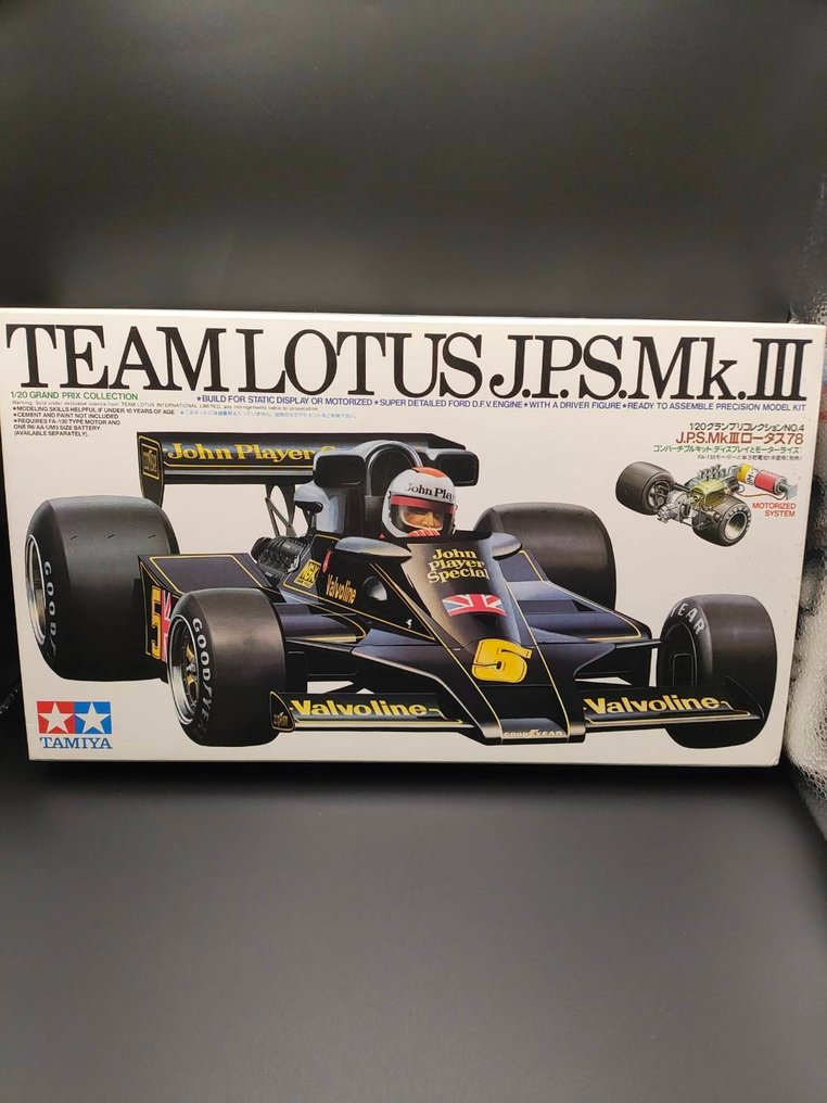 Tamiya 1:20 - Kit per modellini  (20004) - Grand Prix Collection Lotus 78 JPS Mk.III Motorization Kit【Includes one driver figure】 #1.0