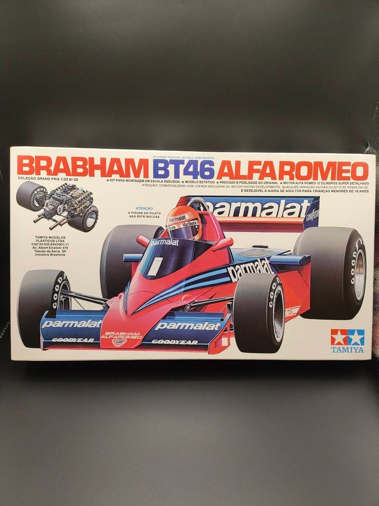 Tamiya 1:20 - Modelsæt  (20003) - Grand Prix Collection No.3 MADE IN BRASIL BRABHAM BT46 ALFAROMEO 2003【Includes one driver figure】 #1.0