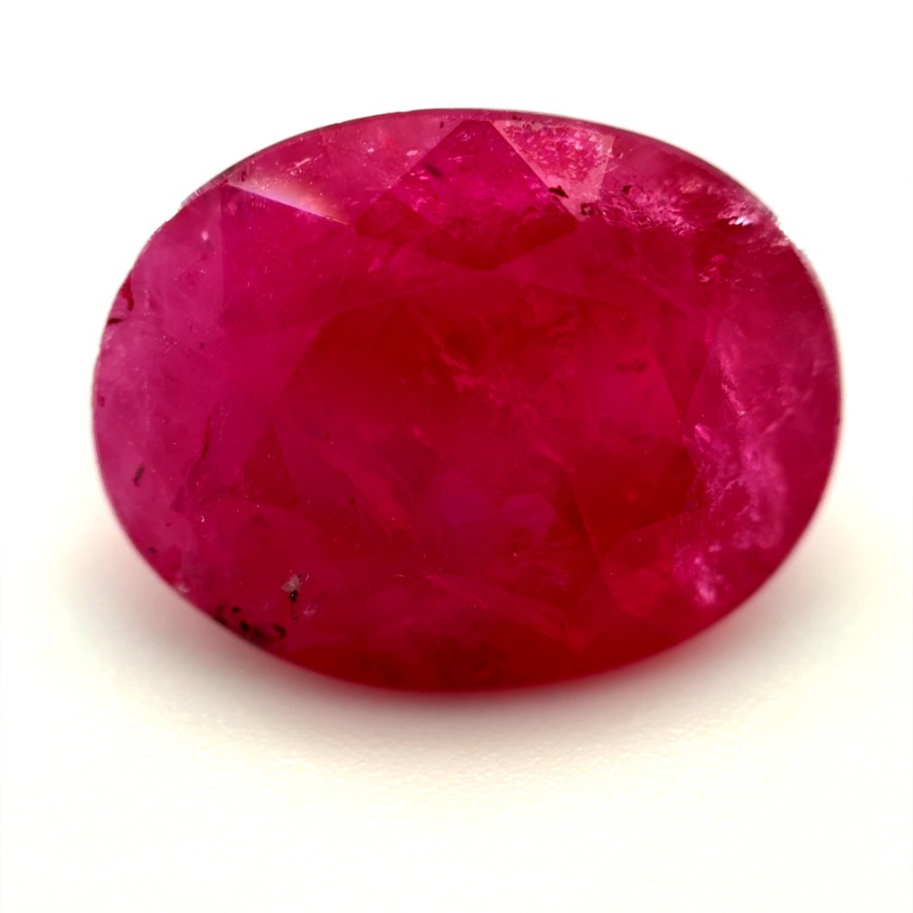 No reserve price - 1 pcs  Red Ruby  - 3.82 ct - International Gemological Institute (IGI) - Natural ruby #3.2