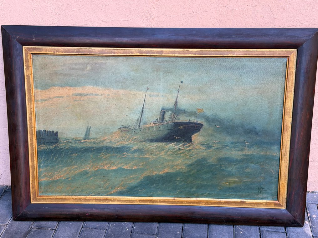 Francisco Blasco (?-1864) - Buque en la mar revuelta #1.0