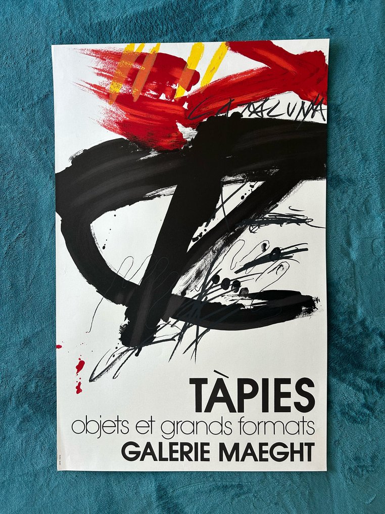 Antoni Tapies - Exhibition poster - Objets et grands formats - Galerie Maegth #1.0