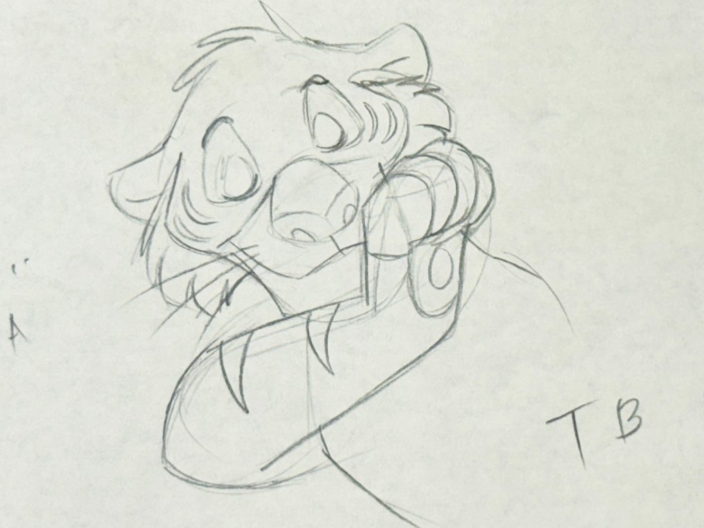 Walt Disney Animation Drawing of Shere Khan - Jungle Cubs (1996) - from Jungle Book #1.0