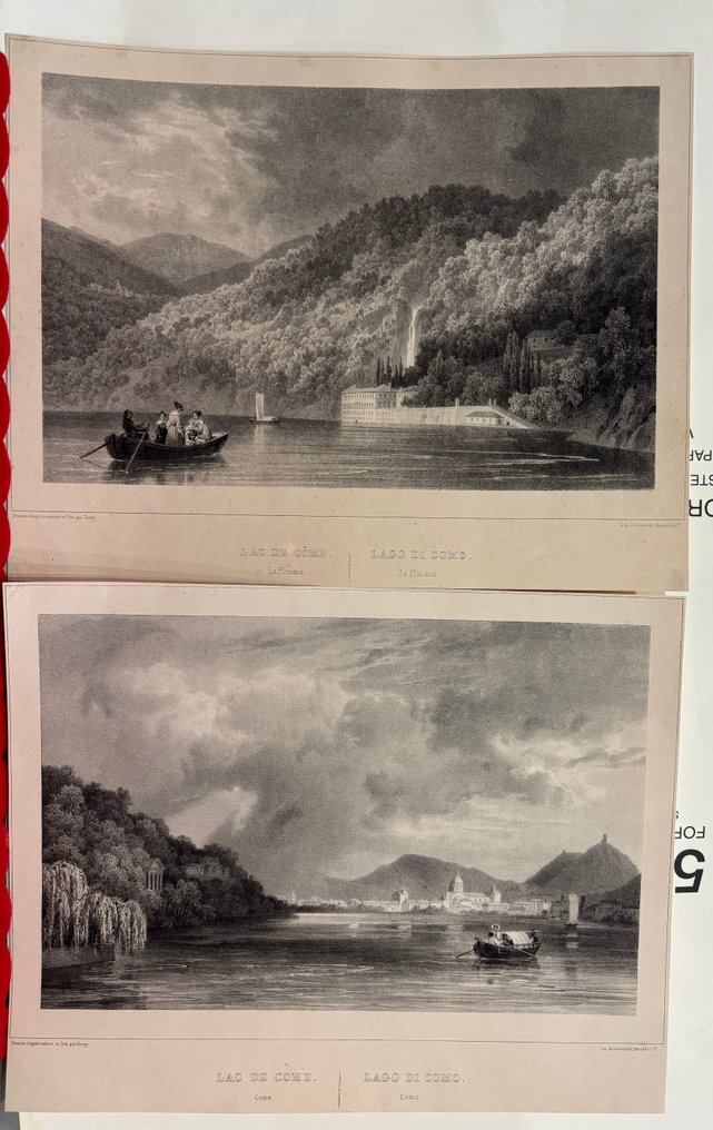 France - Lake Como; Isidore Laurent Deroy - Lago di Como - 1821-1850 #1.0