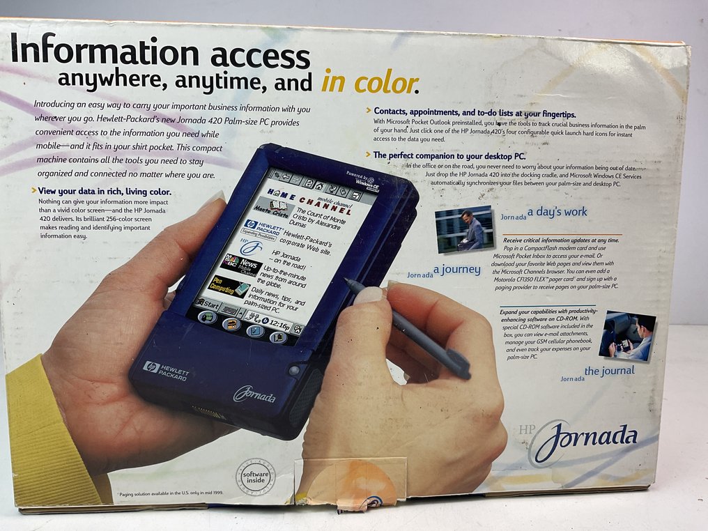 Hewlett Packard Jornada 420 - Computer (1) - I original æske #3.2