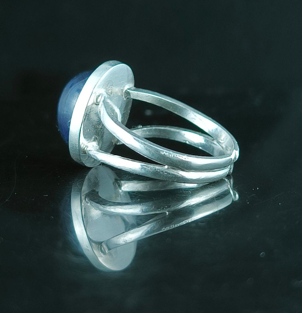 Saphir - Silber - Amulett-Ring #1.0