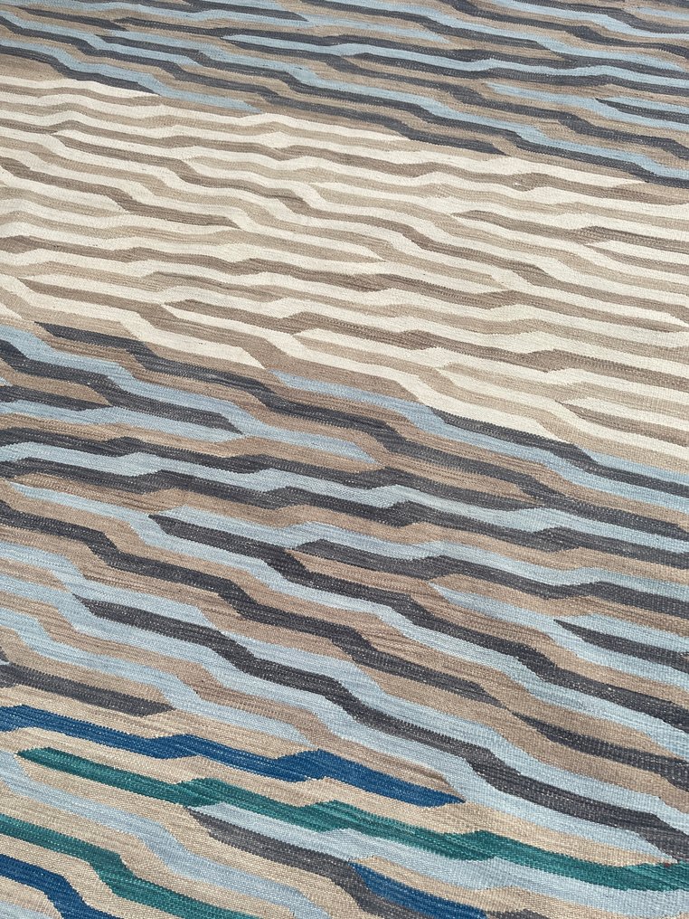 Αφγανικό σχέδιο kelim - (αχρησιμοποίητο) - αχρησιμοποίητο - χειροποίητο - μαλλί - λεπτό χειροποίητο - Κιλίμι - 300 cm - 195 cm #4.3