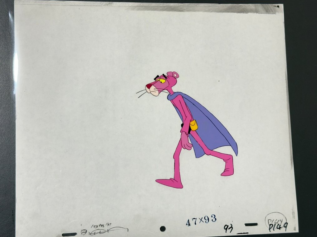 DePatie & Friz Freleng - Original animation cel and drawing of Pink Panther - The Pink Panther Show #1.0