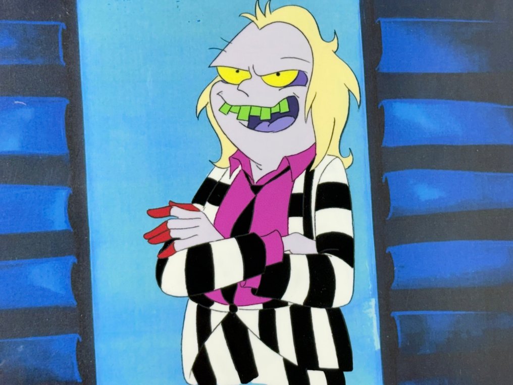 Beetlejuice (TV series, 1989/91) - 1 Original-Animationscel mit Kopiehintergrund. #1.0