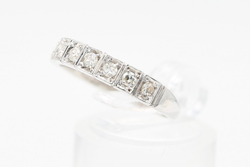 Δαχτυλίδι - 18 καράτια Λευκός χρυσός Διαμάντι (Φυσικό)  #3.2