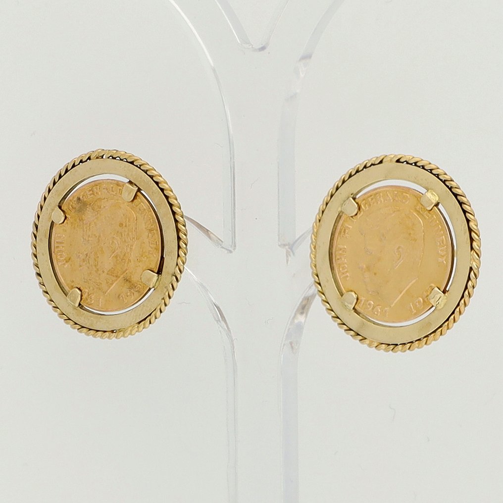 Σκουλαρίκια - 18 καράτια Κίτρινο χρυσό - Kennedy #1.0