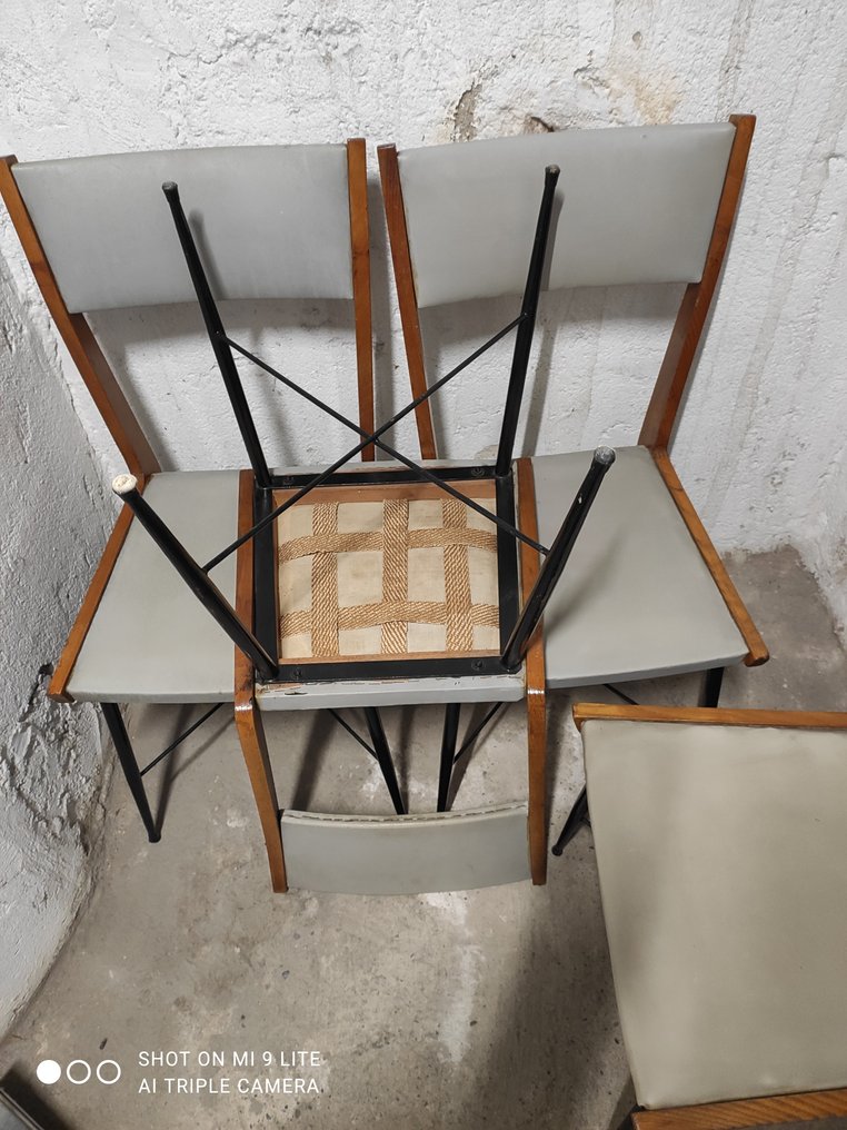 Szék - Fa, Vas - Négy vintage szék #2.1