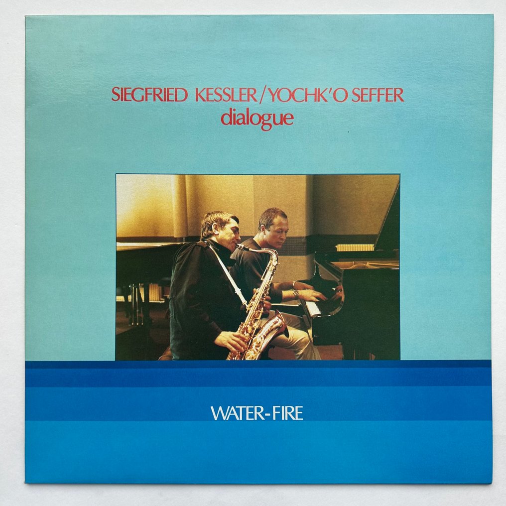 Siegfried Kessler & Yochk'o Seffer - Dialogue Water-Fire (SIGNED by Kessler!!) - 單張黑膠唱片 - 第一批 模壓雷射唱片 - 1986 #1.0
