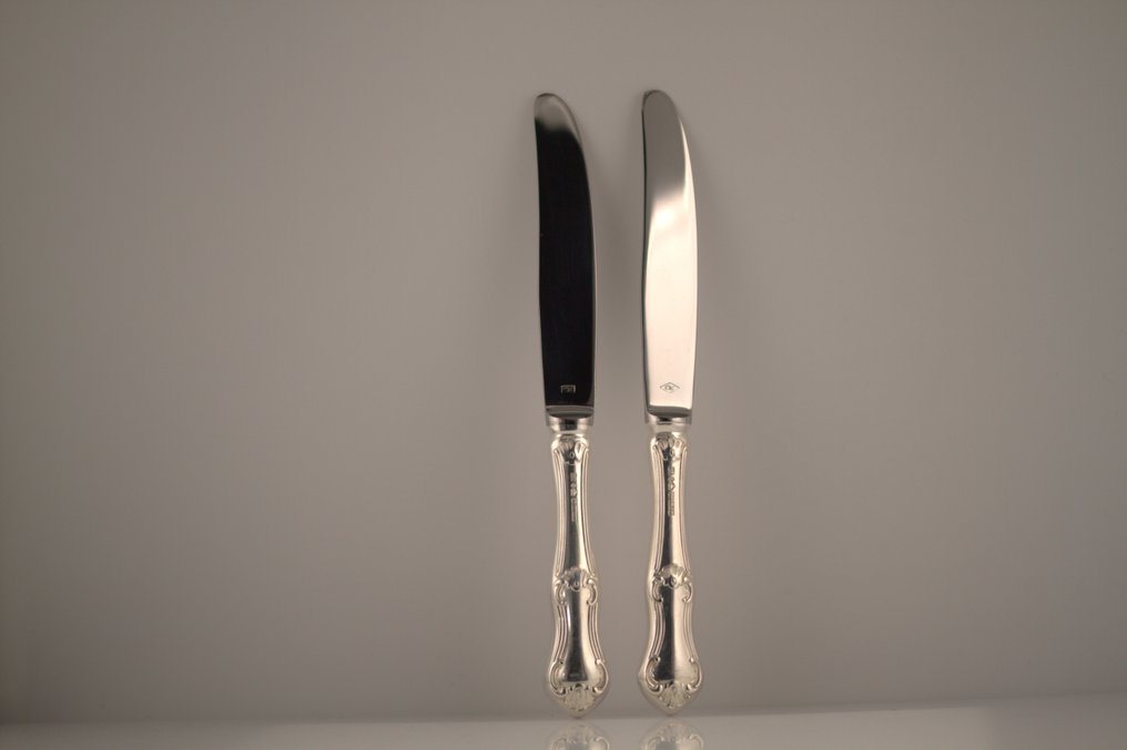 Guldsmedsaktiebolaget GAB - Coltello da tavola (2) - MEMA - .830 argento #2.1