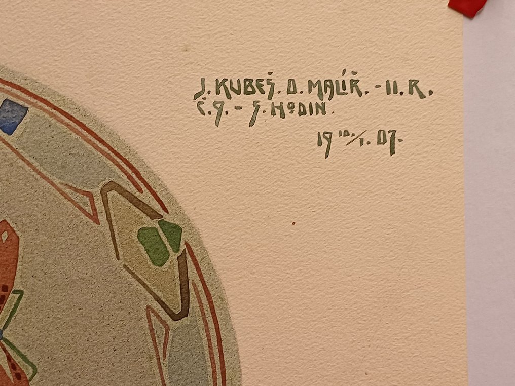 Wall decoration - Design for ceramics - Czechia - Original design #3.2