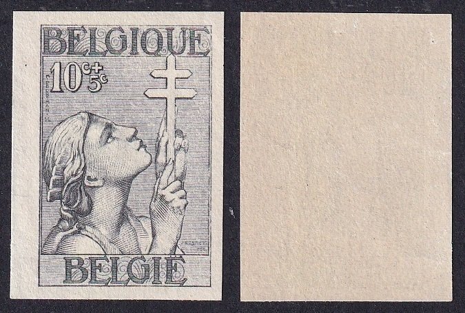 Belgien 1932 - Sjælden fuld serie af tuberkulosebekæmpelse 'Kruis van Lotharingen' - sjælden - oplag 200 stk - OBP 377/83 #1.0