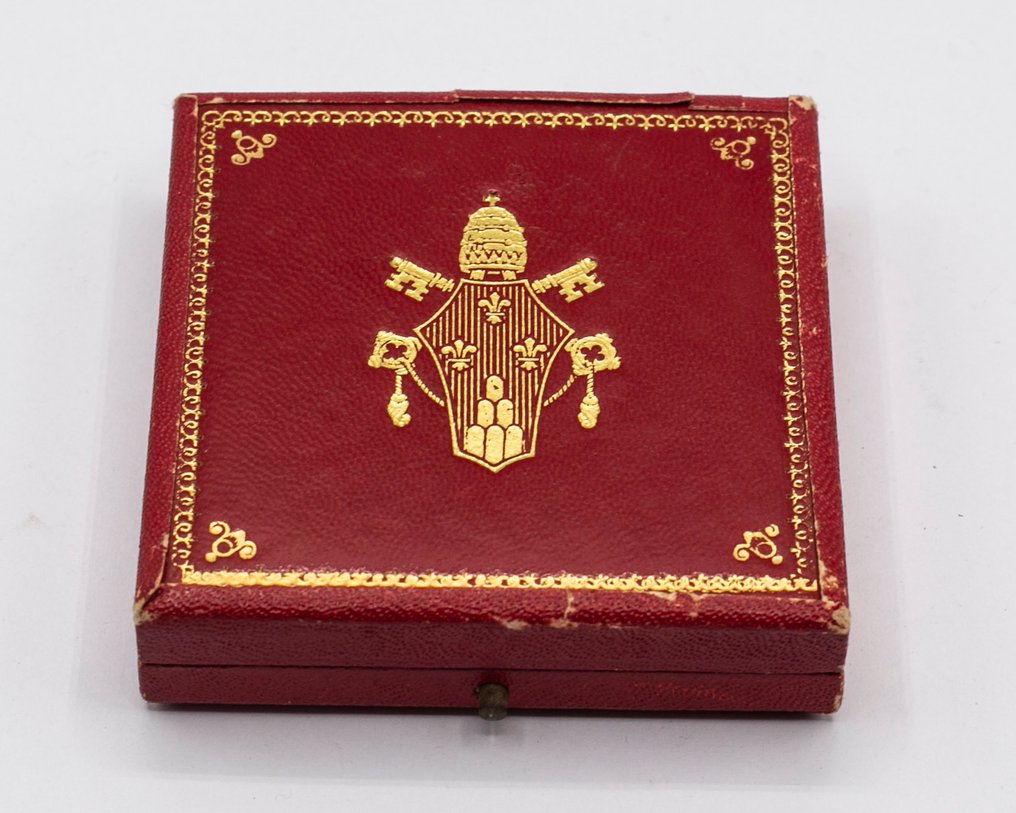  Rosary - Madreperla - 1940-1950 - Case with Papal coat of arms - Paul VI  #4.3