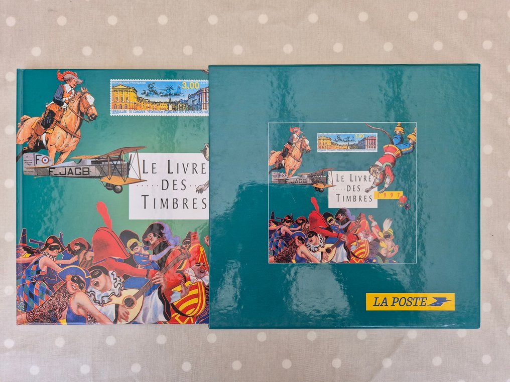 法國 1997/1999 - 邮票册套装共3册，带有其包装盒，包含邮票块和全新邮票。质量非常好。 - Yvert #1.0