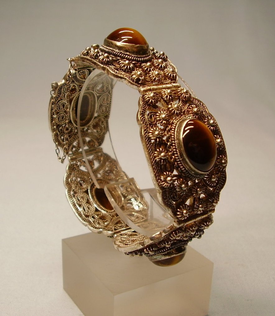 Senza prezzo di riserva - Bracciale Argento - Silberfiligran Arbeit1920 #2.1