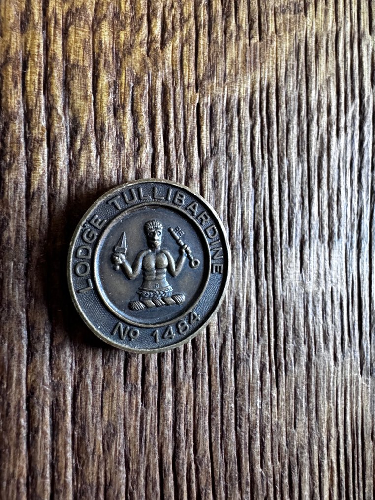 1890c R.A.M 共济会标记代币/‘一分钱’。他们每人都得了一分钱。. 1890  (没有保留价) #3.2