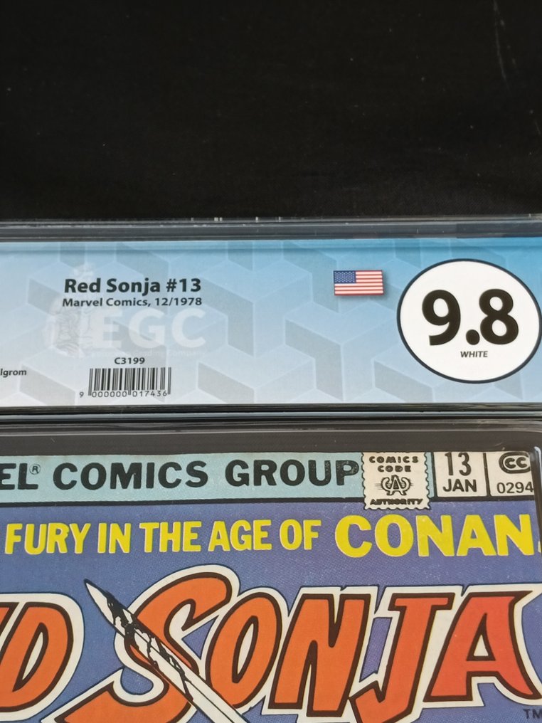 Red Sonja (Vol. 1) #13 - EGC 9.8 - Shall Skranos Fall? - 1 Graded comic - EO - 1978 #1.0