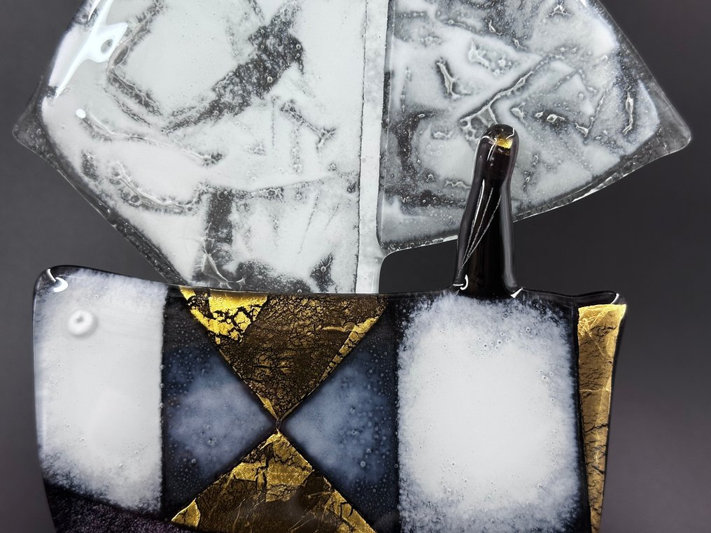 Studio Habrat - Maciej Habrat - Sculpture, Ship - 30 cm - fusing - 2025 #1.0