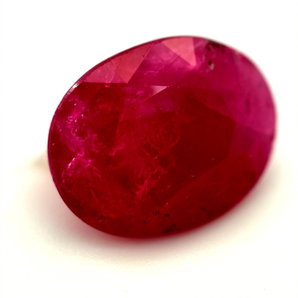 No reserve price - 1 pcs  Red Ruby  - 3.82 ct - International Gemological Institute (IGI) - Natural ruby #1.0