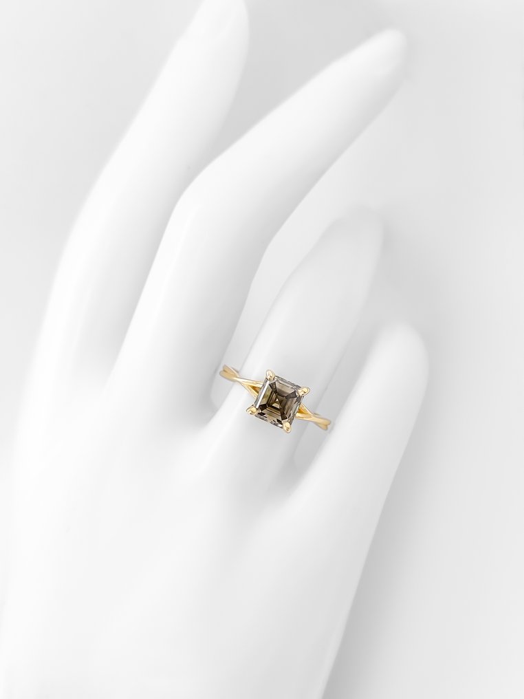 χωρίς τιμή ασφαλείας - Δαχτυλίδι - 14 καράτια Κίτρινο χρυσό -  1.43ct. tw. Διαμάντι (Φυσικού χρώματος) - Πιστοποιητικό IGI #3.2